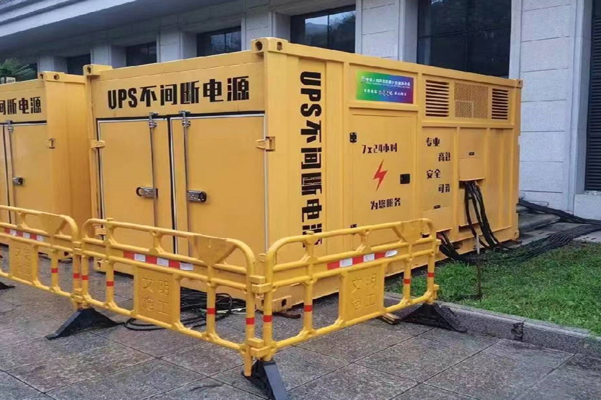武夷山发电机租赁施工现场