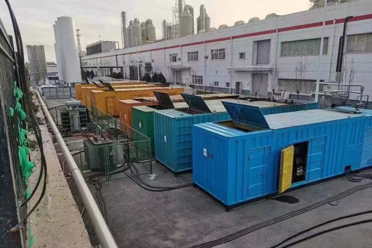 武夷山发电机租赁施工现场